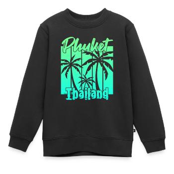 Phuket Thailand Sonnenuntergang - Kinder Premium Organic Sweatshirt - Schwarz - Vorne - AI Model Kid Female (0cm)
