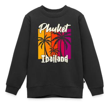 Phuket Thailand Sonnenuntergang - Kinder Premium Organic Sweatshirt - Schwarz - Vorne - AI Model Kid Female (0cm)