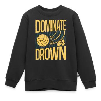 Water Polo Vintage Dominate Or - Kinder Premium Organic Sweatshirt - Schwarz - Vorne - AI Model Kid Female (0cm)