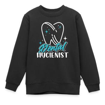 Hygiéniste dentaire Équipe de dentistes en hygiène dentaire - Sweat Premium enfant bio - noir - Devant - AI Model Kid Female (0cm)