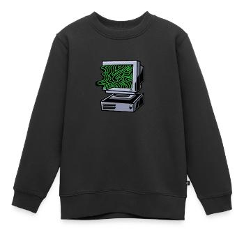 Developer Coder Programmer - Kids Premium Organic Sweatshirt - black - Front - AI Model Kid Female (0cm)
