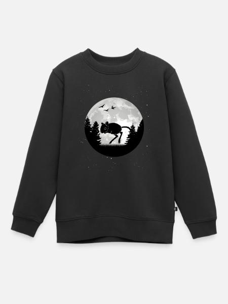 Gerbille Moon Racing Rat Gerbille - Sweat Premium enfant bio - noir