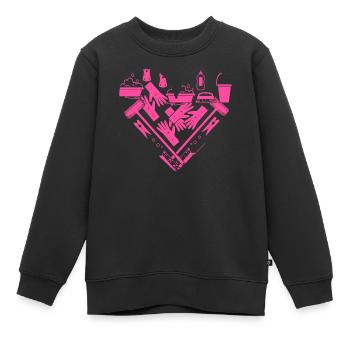 Haushälterin Zimmermädchen Putzfrau - Kinder Premium Organic Sweatshirt - Schwarz - Vorne - AI Model Kid Female (0cm)