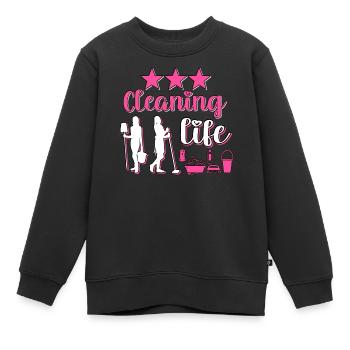 Haushälterin Zimmermädchen Putzfrau - Kinder Premium Organic Sweatshirt - Schwarz - Vorne - AI Model Kid Female (0cm)