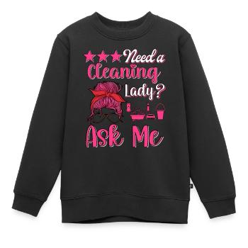 Haushälterin Zimmermädchen Putzfrau - Kinder Premium Organic Sweatshirt - Schwarz - Vorne - AI Model Kid Female (0cm)