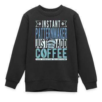 Modellbauer Kaffee Spruch - Kinder Premium Organic Sweatshirt - Schwarz - Vorne - AI Model Kid Female (0cm)