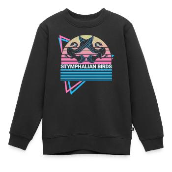 Stymphalische Vögel Mythische Kreatur Griechische - Kinder Premium Organic Sweatshirt - Schwarz - Vorne - AI Model Kid Female (0cm)