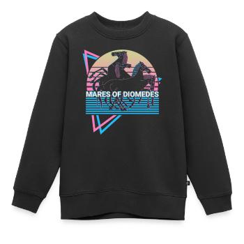 Stuten des Diomedes Mythische Kreatur Altgriechisc - Kinder Premium Organic Sweatshirt - Schwarz - Vorne - AI Model Kid Female (0cm)