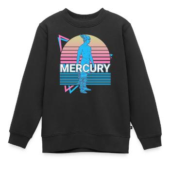 Merkur Bote der Götter Antike römische Mythologie - Kinder Premium Organic Sweatshirt - Schwarz - Vorne - AI Model Kid Female (0cm)