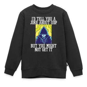 Cybersecurity - IT-Sicherheit Informatiker - Kinder Premium Organic Sweatshirt - Schwarz - Vorne - AI Model Kid Female (0cm)