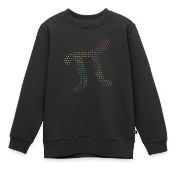 Digits of Pi in Source Code Numbers Pi Day 3.14159 - Kids Premium Organic Sweatshirt - black - Front - AI Model Kid Female (0cm)