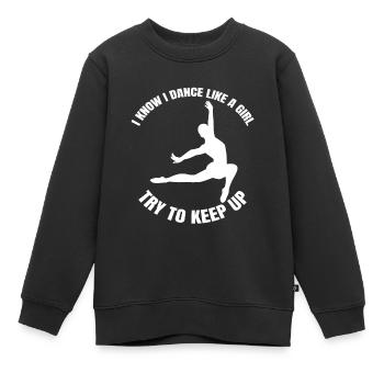 Ballett Tänzerin Geschenk Tanz Ballerina Tanzkurs - Kinder Premium Organic Sweatshirt - Schwarz - Vorne - AI Model Kid Female (0cm)