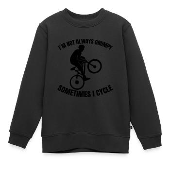 Fahrradtour Fahrrad Radeln Mountainbike Radfahren - Kinder Premium Organic Sweatshirt - Schwarz - Vorne - AI Model Kid Female (0cm)