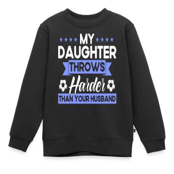 Soccer Mom Femmes Family Matching Team Player - Sweat Premium enfant bio - noir - Devant - AI Model Kid Female (0cm)