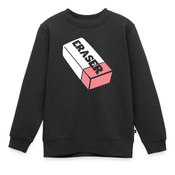 Costume de gomme - Sweat Premium enfant bio - noir - Devant - AI Model Kid Female (0cm)
