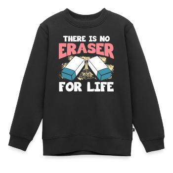 Cadeau de costume de gomme - Sweat Premium enfant bio - noir - Devant - AI Model Kid Female (0cm)