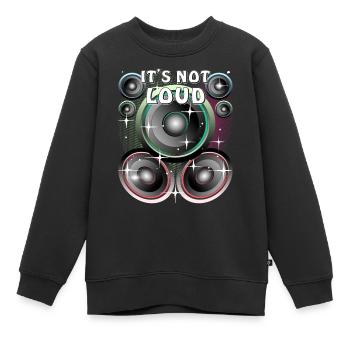 HAUT-PARLEUR CE N’EST PAS FORT - Sweat Premium enfant bio - noir - Devant - AI Model Kid Female (0cm)