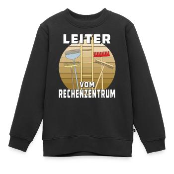 LEITER VOM RECHENZENTRUM - Kinder Premium Organic Sweatshirt - Schwarz - Vorne - AI Model Kid Female (0cm)