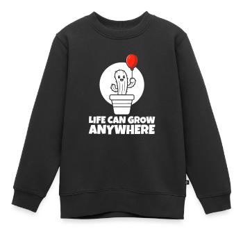 Kaktus Garten Kaktus - Kinder Premium Organic Sweatshirt - Schwarz - Vorne - AI Model Kid Female (0cm)