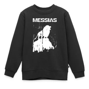 Messias Löwe Jesus Gott Erretter Bibel Glaube - Kinder Premium Organic Sweatshirt - Schwarz - Vorne - AI Model Kid Female (0cm)