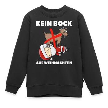 Kein Bock Auf Weihnachten - Kinder Premium Organic Sweatshirt - Schwarz - Vorne - AI Model Kid Female (0cm)