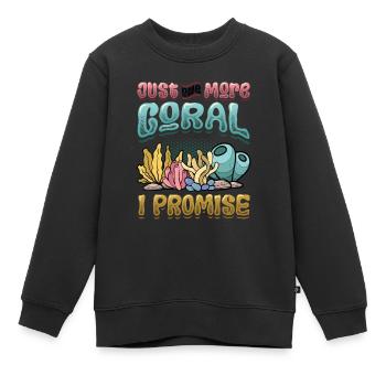 Un seul corail de plus je promets, réservoir de récif - Sweat Premium enfant bio - noir - Devant - AI Model Kid Female (0cm)