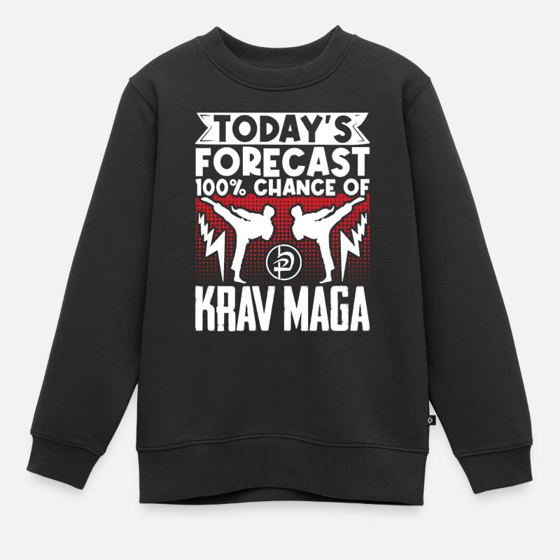 Krav Maga Apparel Israeli Self - Kinder Premium Organic Sweatshirt - Schwarz