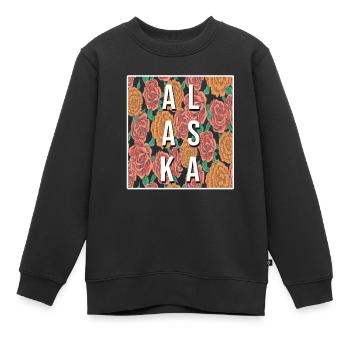 Alaska - Kinder Premium Organic Sweatshirt - Schwarz - Vorne - AI Model Kid Female (0cm)