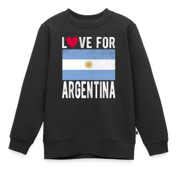Argentine Souvenir - Sweat Premium enfant bio - noir - Devant - AI Model Kid Female (0cm)