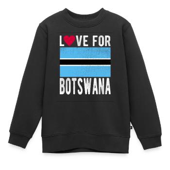 Botswana Souvenir - Kinder Premium Organic Sweatshirt - Schwarz - Vorne - AI Model Kid Female (0cm)