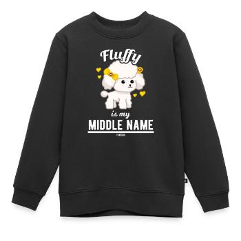 mignon mignon bébé chien mignon - Sweat Premium enfant bio - noir - Devant - AI Model Kid Female (0cm)