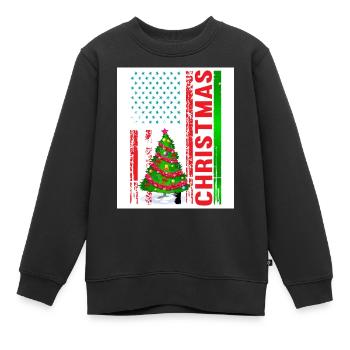 Design de Noël - Sweat Premium enfant bio - noir - Devant - AI Model Kid Female (0cm)