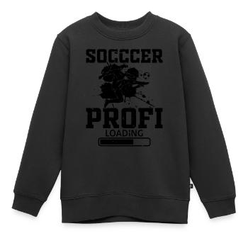 Soccer Profi Loading - Soccer Profi - Kinder Premium Organic Sweatshirt - Schwarz - Vorne - AI Model Kid Female (0cm)