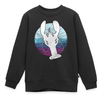 Crayfish Crayfish Crayfish Sea animal - Kids Premium Organic Sweatshirt - black - Front - AI Model Kid Female (0cm)