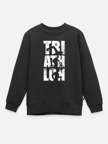Triathlon - Kinder Premium Organic Sweatshirt - Schwarz