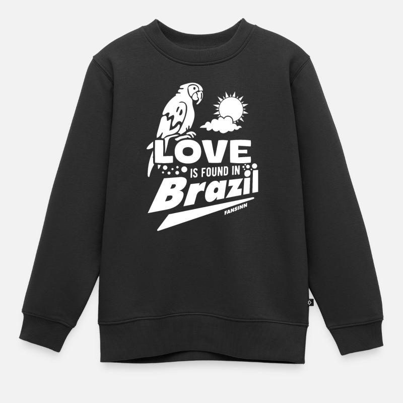Brésil - Sweat Premium enfant bio - noir