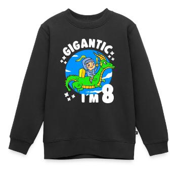 8ème B-Day Party gigantesque à 8 ans d’anniversaire - Sweat Premium enfant bio - noir - Devant - AI Model Kid Female (0cm)