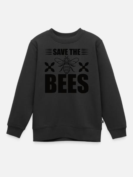 Abeille - Sweat Premium enfant bio - noir
