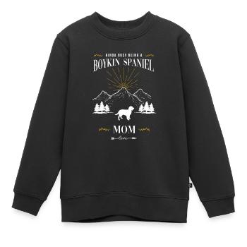 Boykin Spaniel - Kinder Premium Organic Sweatshirt - Schwarz - Vorne - AI Model Kid Female (0cm)