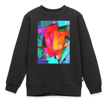 Esthétique avant-gardiste - Sweat Premium enfant bio - noir - Devant - AI Model Kid Female (0cm)
