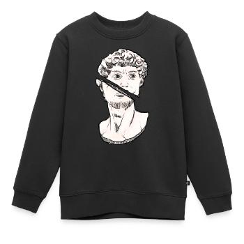 Art Academia Esthétique David Statue Statue grecque - Sweat Premium enfant bio - noir - Devant - AI Model Kid Female (0cm)