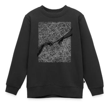 Art Academia Aesthetic Michelangelo - Kinder Premium Organic Sweatshirt - Schwarz - Vorne - AI Model Kid Female (0cm)