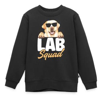 Lab Squad Labrador - Kinder Premium Organic Sweatshirt - Schwarz - Vorne - AI Model Kid Female (0cm)
