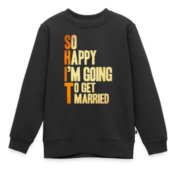 Célibataire - Sweat Premium enfant bio - noir - Devant - AI Model Kid Female (0cm)