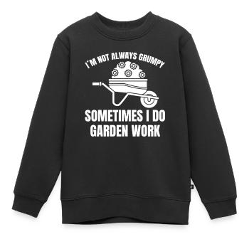 Gärtner Obstgarten Geschenk Hobbygärtner Garten - Kinder Premium Organic Sweatshirt - Schwarz - Vorne - AI Model Kid Female (0cm)