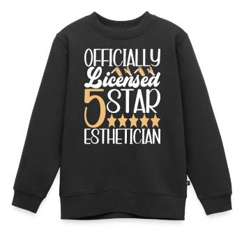 Kosmetikerin Kosmetik - Kinder Premium Organic Sweatshirt - Schwarz - Vorne - AI Model Kid Female (0cm)