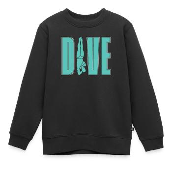Plongée sous-marine - Sweat Premium enfant bio - noir - Devant - AI Model Kid Female (0cm)