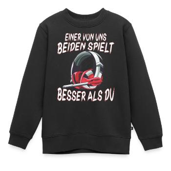 Der Controller Soll Mit Dir Sein. Videospiele - Kinder Premium Organic Sweatshirt - Schwarz - Vorne - AI Model Kid Female (0cm)