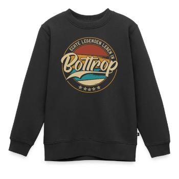 Bottrop Echte Legenden leben in Bottroper - Kinder Premium Organic Sweatshirt - Schwarz - Vorne - AI Model Kid Female (0cm)