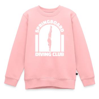 Club de plongée - Sweat Premium enfant bio - rose - Devant - AI Model Kid Female (0cm)